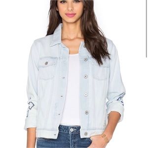 Paige Denim Jacket Embroider Detail
